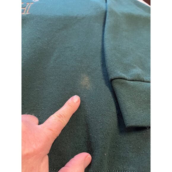 Vintage Disney Pooh & Tigger Green Sweatshirt XL fruit of the loom tag crewneck - Picture 11 of 11
